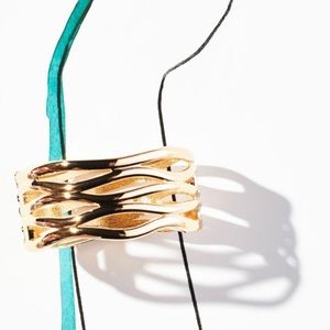 Anthropologie Honeycomb Bangle Bracelet